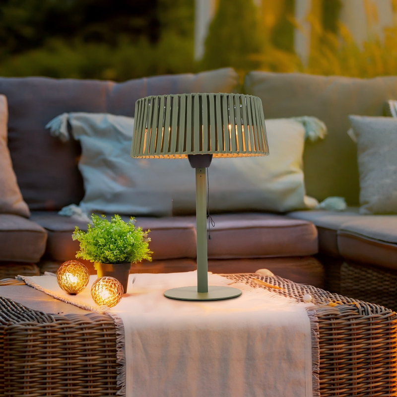 Chauffe-terrasse électrique portatif 1500W, Vert
