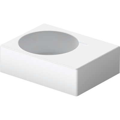 Lavabo de salle de bain mural en céramique avec trop-plein 25 po Duravit Scola