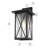 Amiriah  Outdoor Wall sconce in Black-343308377