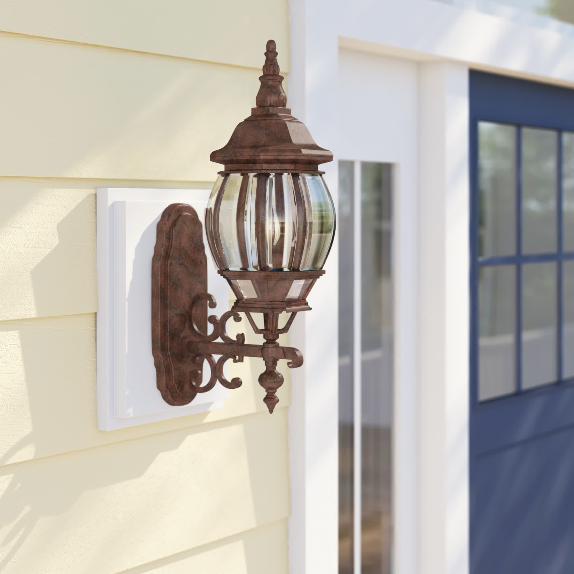 Florence Antique Style Solid Copper Outdoor Wall Light E26