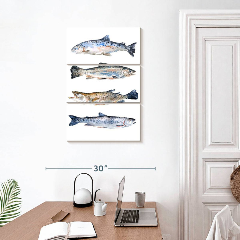 Brampt Stacked Trout II, 32" H x 20" W