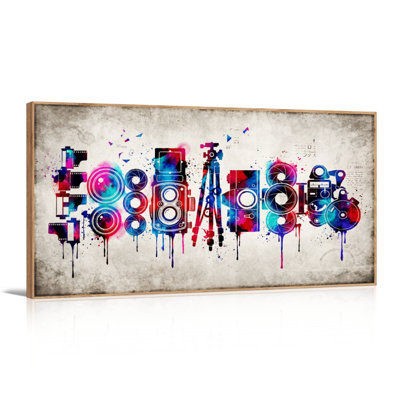 Colorful Music Canvas Wall Art Set Of 1