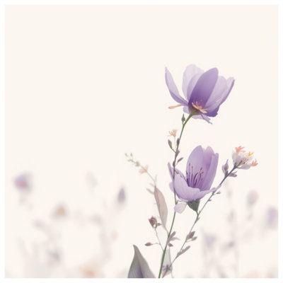 Purple Wildflowers Soft Duvet Covers