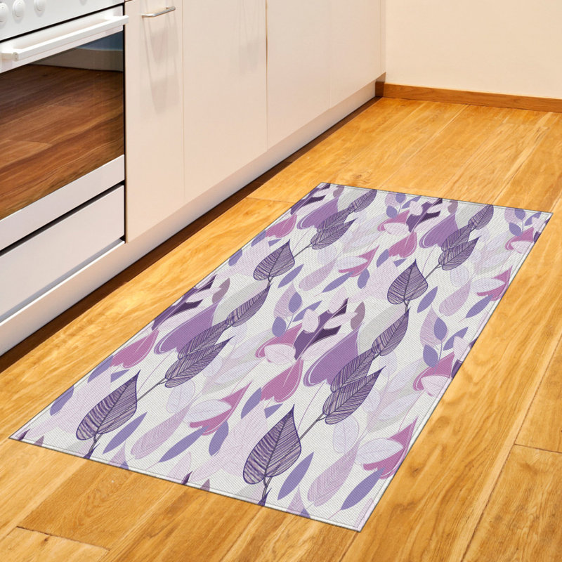 Floral High Density Long Fiber Poly Threads Decorative Area Rug Carpet, Rectangle 2'7" x 5'