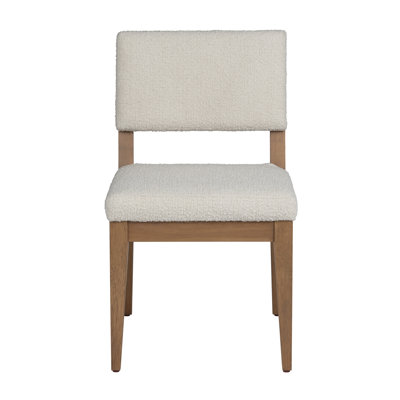 Coomes Textured Cream Upholstered Dining Side Chair
