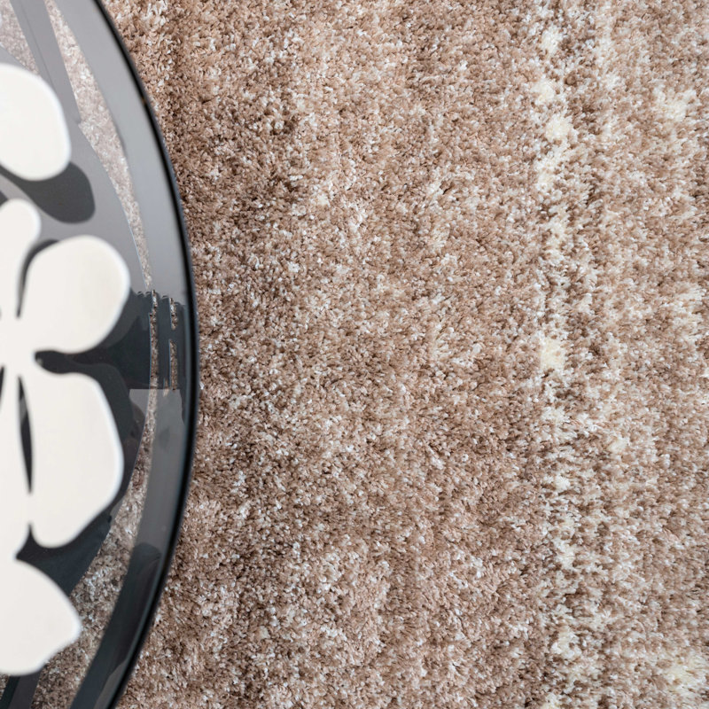 Digit Striped Shag Area Rug, Rectangle 80 x 150cm