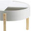 Bodfish White & Natural Round Coffee Table