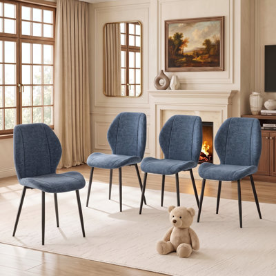 Ensemble de 4 chaises de salle à manger rembourrées Modern