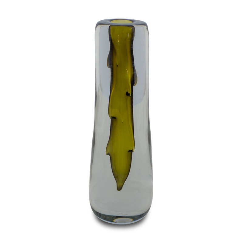 Jep Handmade Glass Table Vase, 34.5cm H x 12cm W x 12cm D