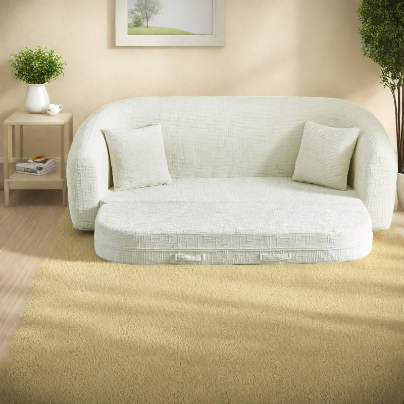 Canapés convertibles à compression, chenille de 87 pouces, canapé-lit moderne