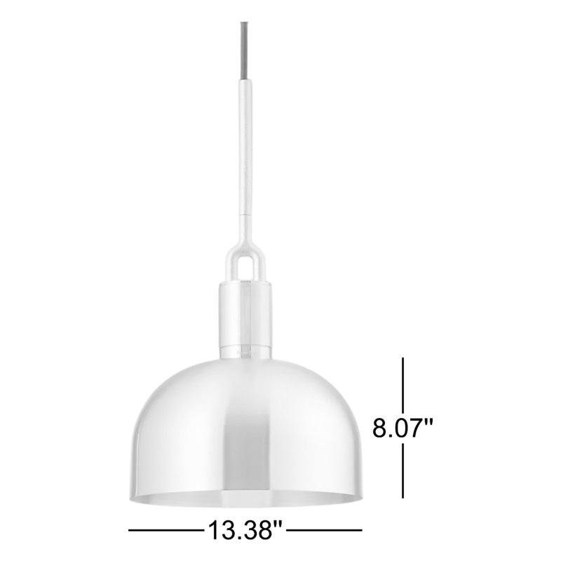 Luminaire suspendu fourchu, Métal industriel