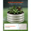 Jardinière surélevée galvanisée, 2 x 2 x 1 pi, ensemble de boîtes à fleurs rondes en métal pour l'extérieur