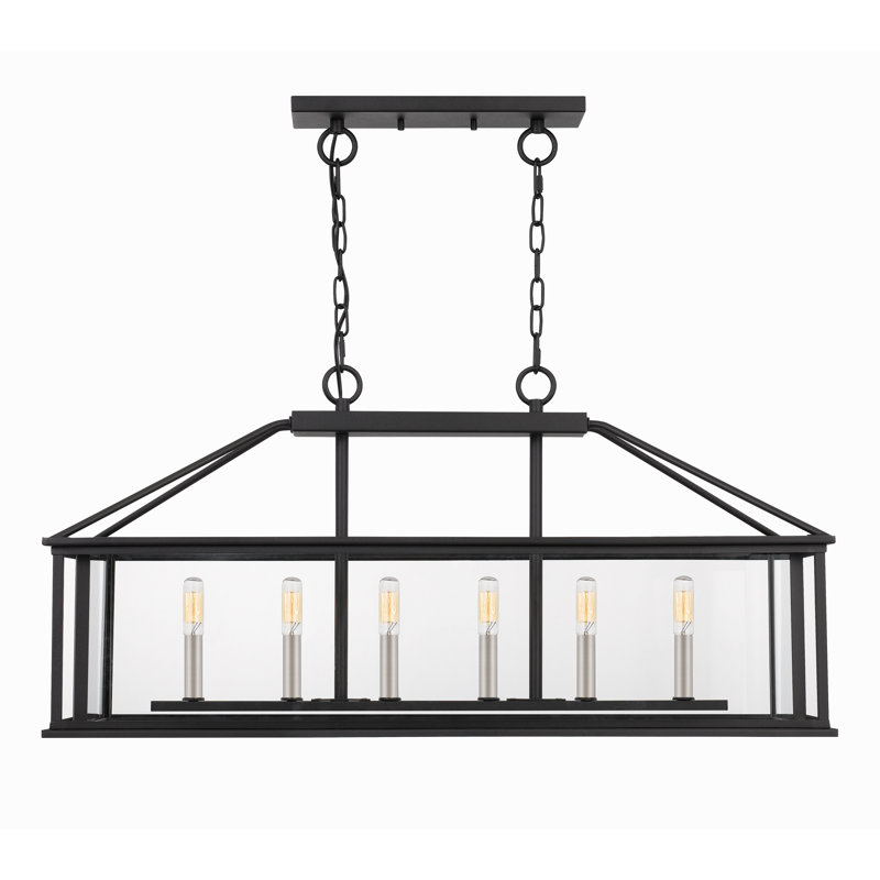 Thies 6 - Light Dimmable Square / Rectangle Chandelier