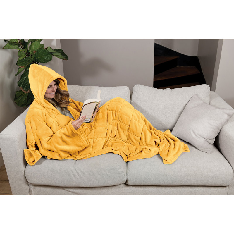 Wearable Weighted Snuggle Blanket, Yellow