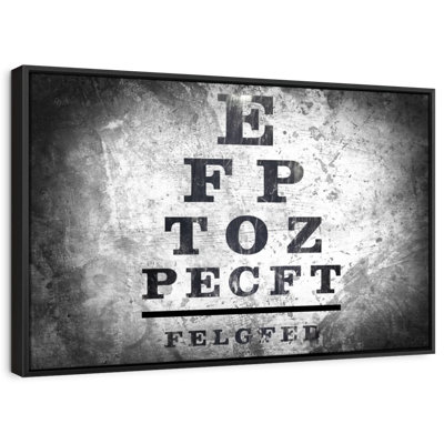 " Optometry Test Canvas Print "
