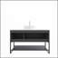 Meuble-lavabo autoportant de 48 po avec lavabo 48 po avec lavabo, meuble-lavabo autoportant avec 3 portes et tablette ouverte