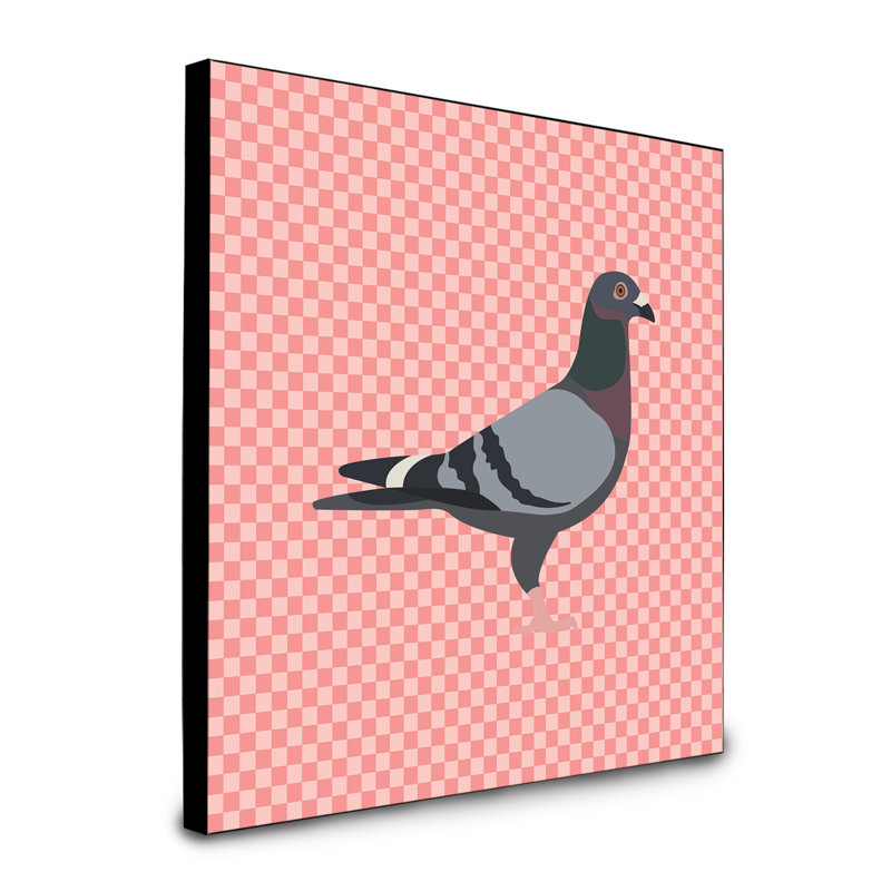 « racing pigeon », art encadré Trento, Rose