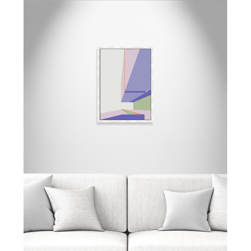 Violet Violet at the Museum - Peinture encadrée, H 23 po x l 17 po x P 0,75 po, Papier grain de bois blanc