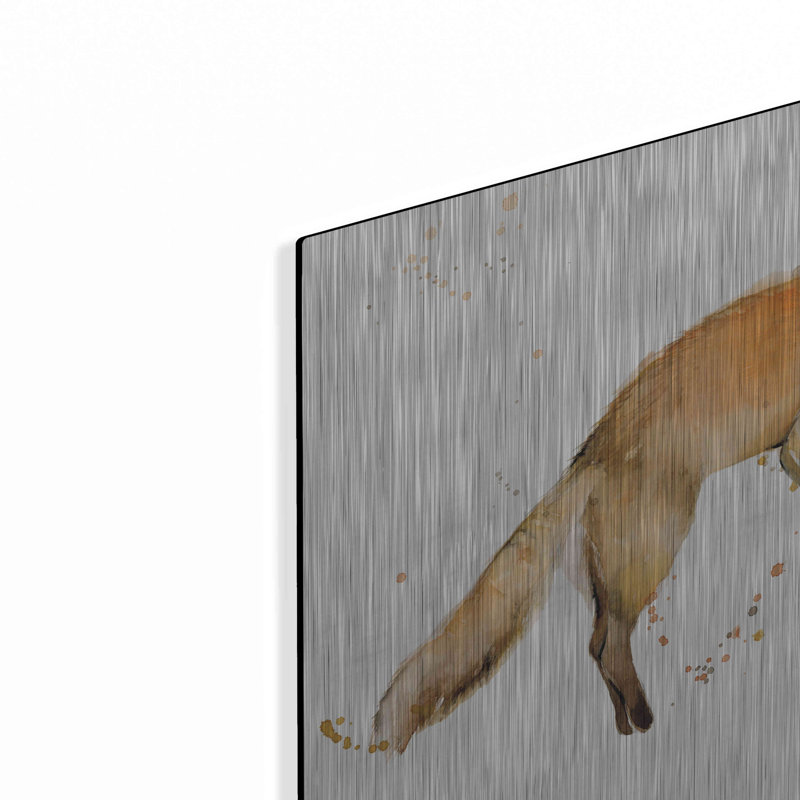 «J passer le renard» par Katrina Pete, H 12 po x l 12 po