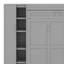 Lit escamotable double avec tablettes, garde-robe et DEL-121087765-121087766