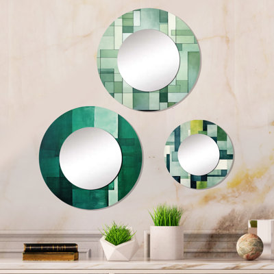 Dhaher Metal Round Mirror