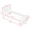 Lit plateforme simple en bois