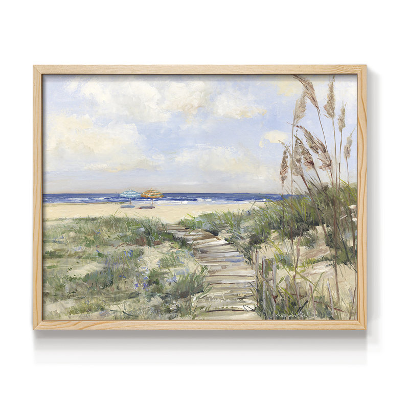 Summer Seas -Framed Print - Restickable, 8" H x 10" W, Natural