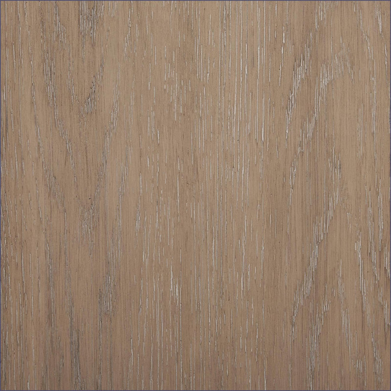 Repose-pieds avec plateau - Polyester gris anthracite, base chêne | Accents noyer brun | Bois massif
