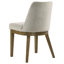 Ensemble de 2 chaises d'appoint rembourrées brun clair clair