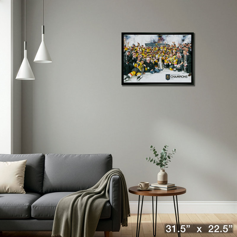 Vegas Golden Knights 20 x 29, toile encadrée 2023, coupe Stanley
