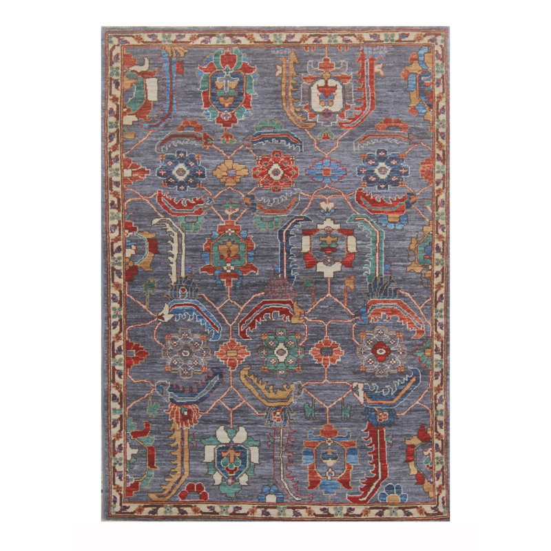 One-of-a-Kind 3'4" X 4'10" Hand Knotted Area Rug