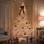 Pre-Lit Medium Flocked IPT Artificial Garden Christmas Tree - Warm White LED Lights-1733800133