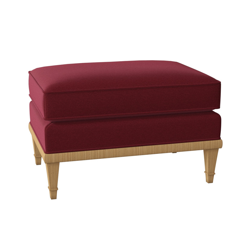 Repose-pieds rectangulaire Dublin, Rouge Margaret, Ambre