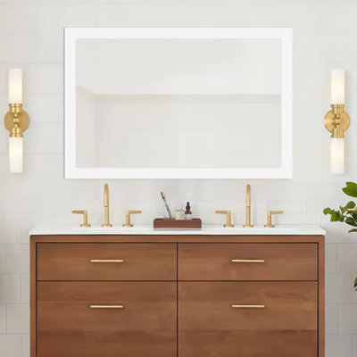 Wooden Frame Flat Mirror