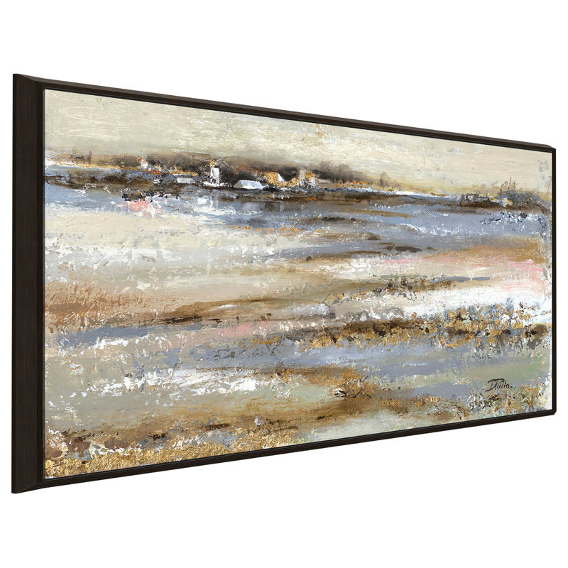 «In The Distance», reproduction de peinture à l'acrylique encadrée, H 21,5 po x l 33,5 po x P 2 po