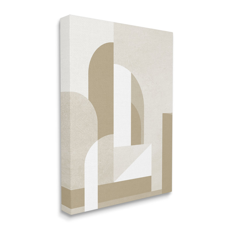 «Neutral Arches Architecture», art mural sur toile par Lil 'Rue, H 40 po x l 30 po x P 1,5 po