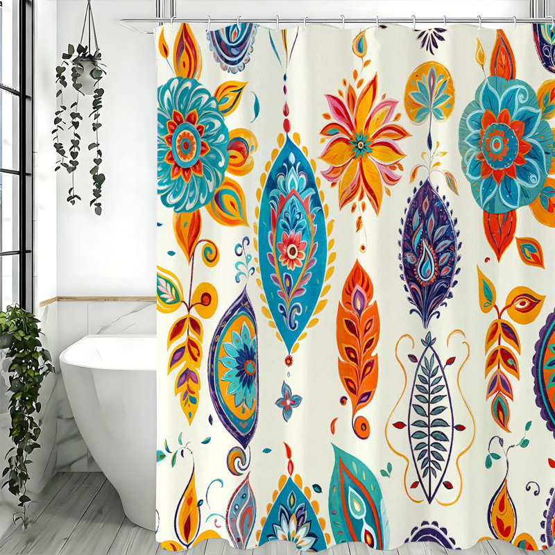 Rideaux de douche avec crochets inclus