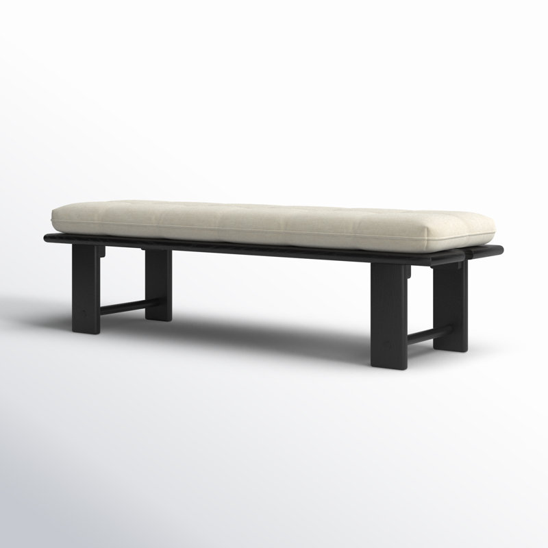 Banc rembourré Parkston, Noir