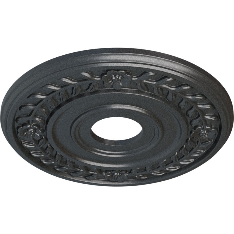 Plafonnier couronne Endurathane, DO 16 1/4 po x P 3 5/8 po x P 1 po (pour auvents jusqu'à 5 1/2 po), fini étain peint à la main