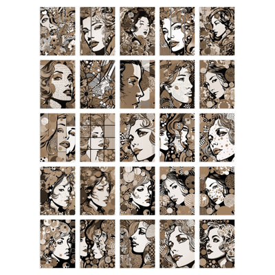 Audell 50 Piece No Frame Print