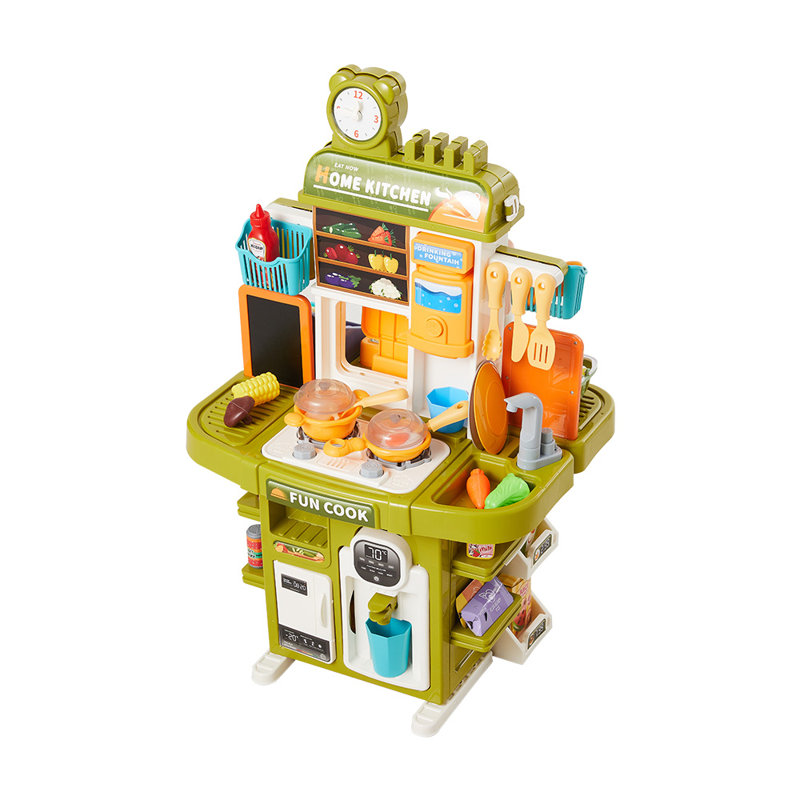 Interactive Pretend Kitchen Playset with Food & Appliances