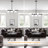 George Oliver 7 - Light Dimmable Modern White Glass Globe Sputnik Linear Dining Room Chandeliers Farmhouse Kitchen Lighting Pendant-35.83"W x 52.56"H -1116772920