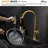 Pull Down Single Handle Kitchen Faucet with Sprayer and Deck Plate-215106644