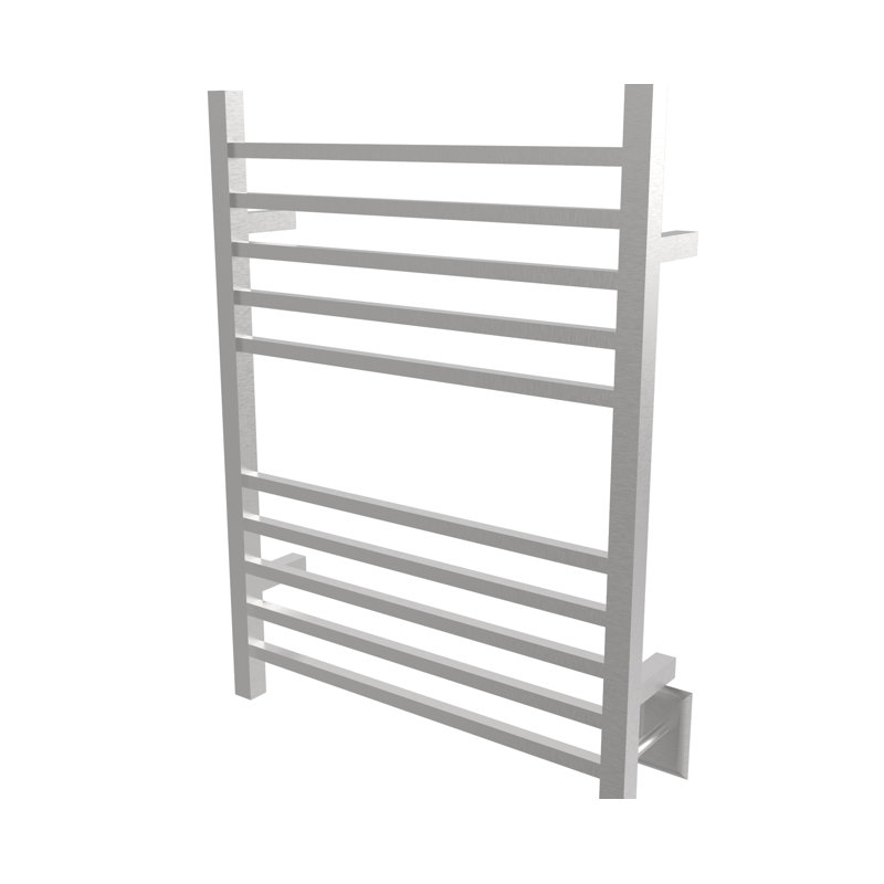Radiant Square Wall Mounted Electric Towel Warmer, Brushed