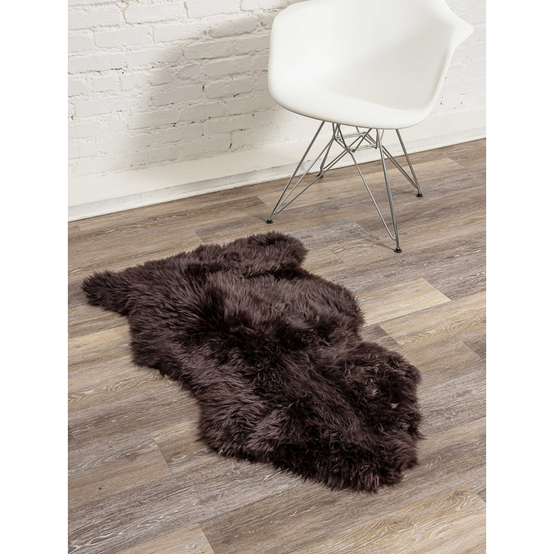Tapis brun Amberlin Flokati