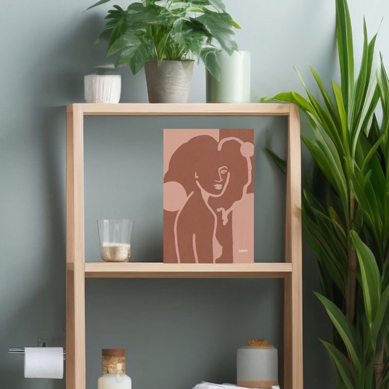 Contemporary Art Abstract Contemporary Portrait Wall Art by Angela Seear - Wrapped Canvas Print, 45.72 cm H x 30.48 cm W
