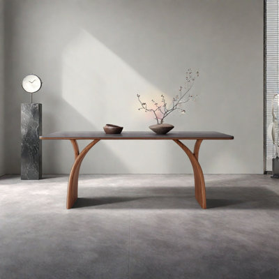 Modern Retro Rock-Panel Dining Table by Orren Ellis