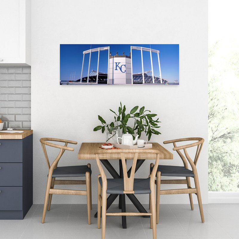 Baseball Stadium Kauffman Stadium Kansas City Missouri USA by Dan Merkel - Wrapped Canvas Panoramic Print