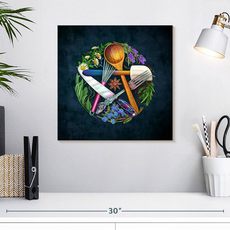 Senne Kitchen Witch Magick Pentacle, 16" H x 16" W