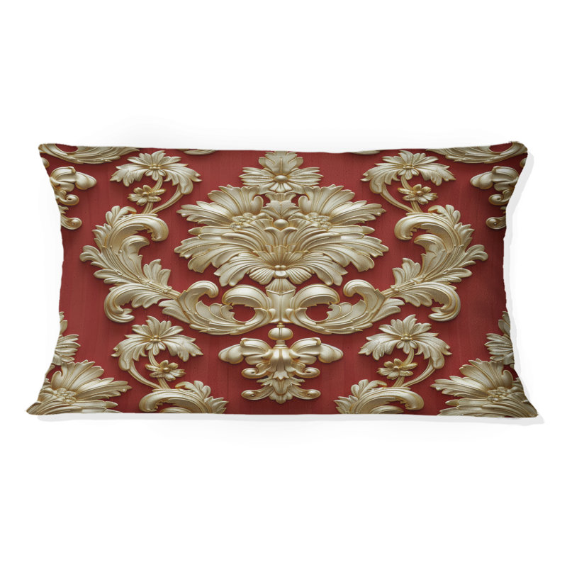 Coussin lombaire doré et doré